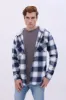 North Western Hooded Plaid Flannel Overshirt sold by Bluenotes