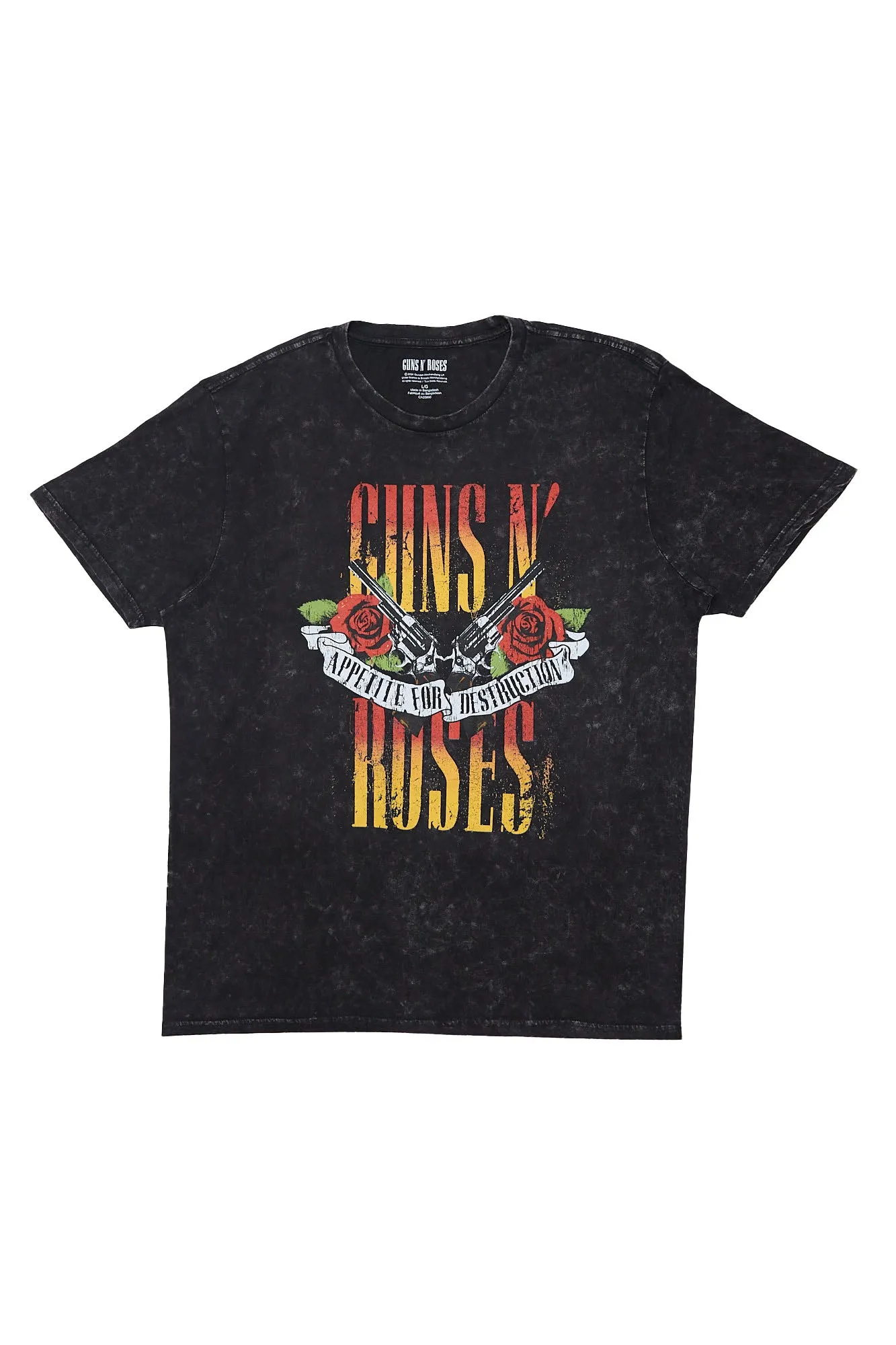 Guns N' Roses Graphic Acid Wash Tee sold by Bluenotes