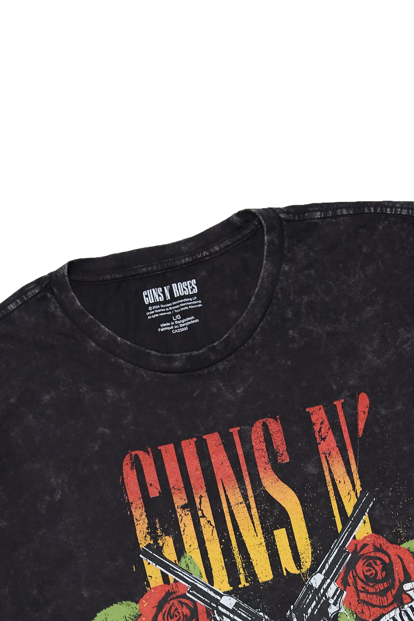 Guns N' Roses Graphic Acid Wash Tee sold by Bluenotes product image thumbnail 3
