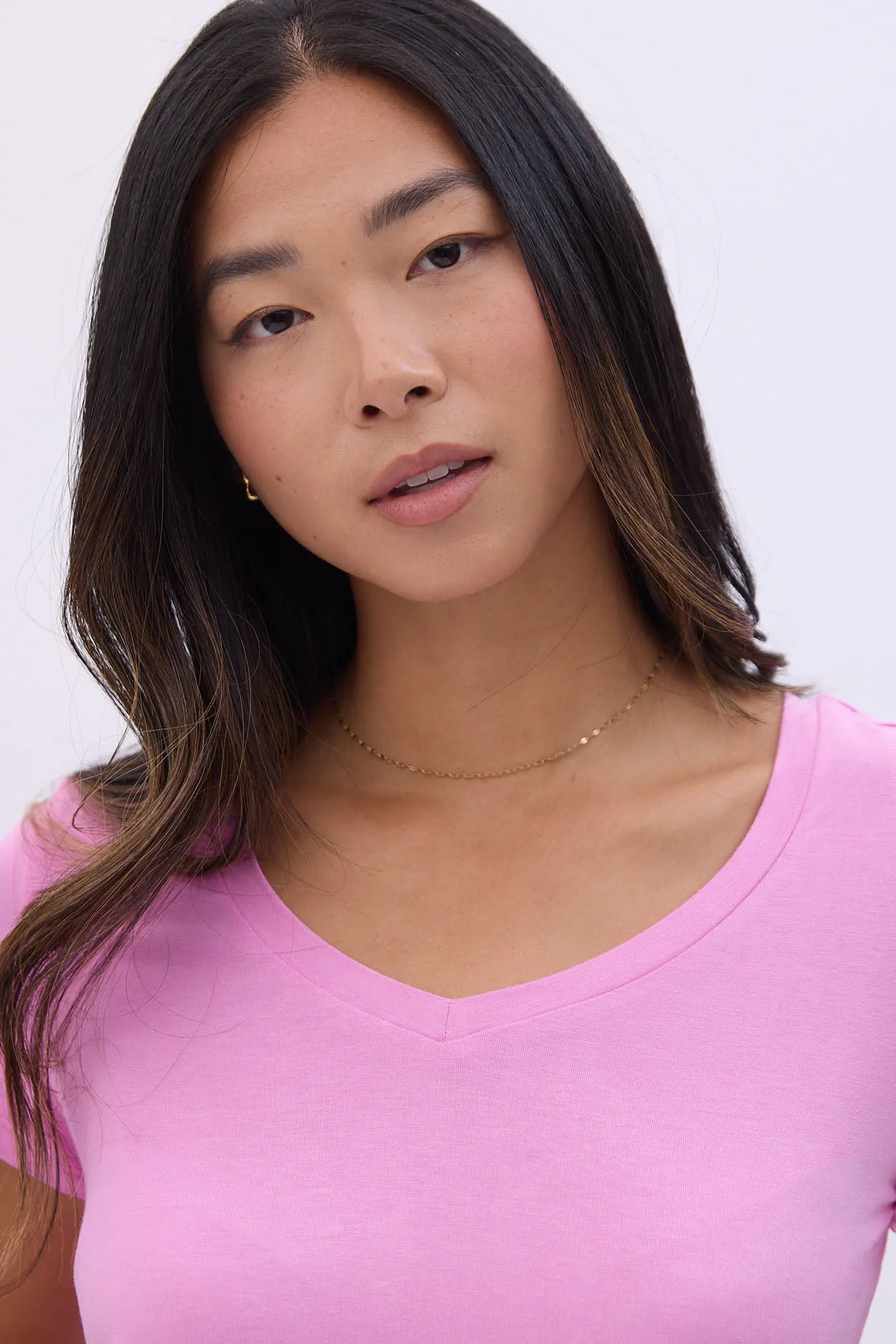 Short Sleeve V-Neck Relaxed Tee sold by Bluenotes product image thumbnail 3