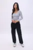 High Rise Baggy Cargo Pants sold by Bluenotes