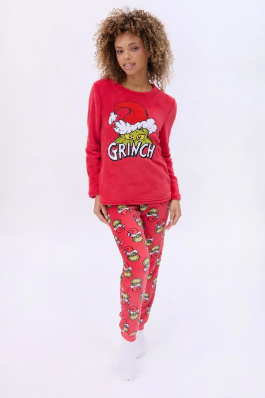 The Grinch Printed Pajama Jogger And Tee Set made by Aeropostale