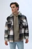 North Western Zip-Up Plaid Shacket sold by Bluenotes