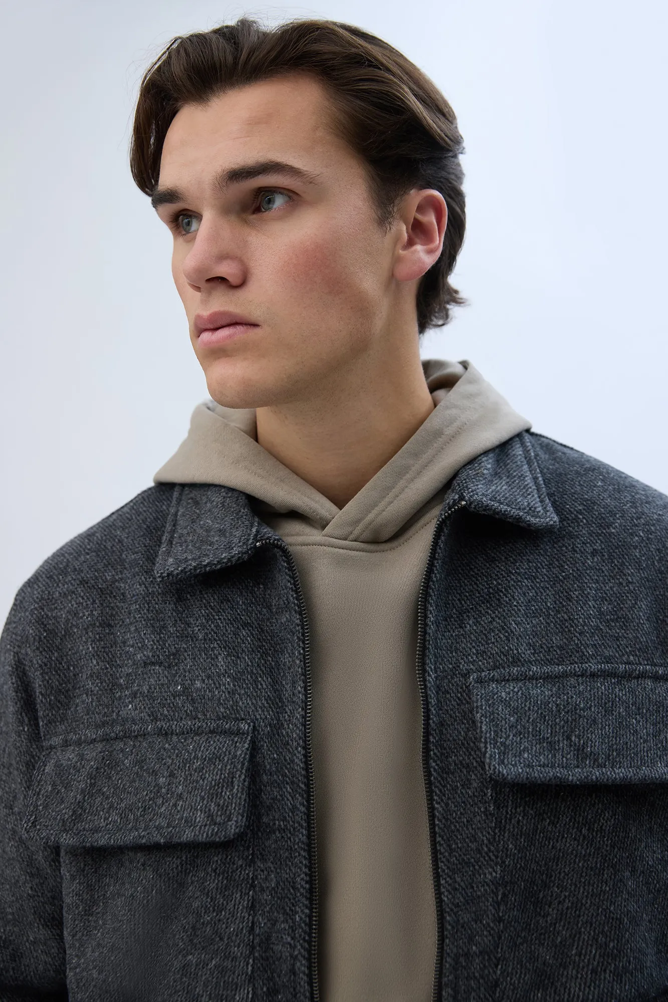 North Western Zip-Up Shacket sold by Bluenotes product image thumbnail 3