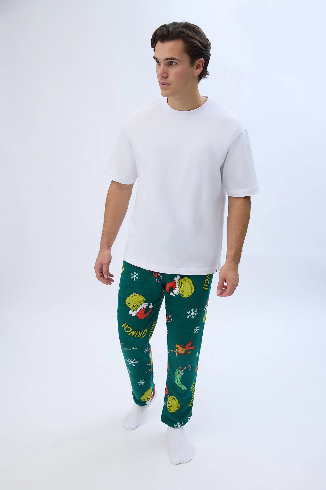 The Grinch Printed Plush Pajama Pants sold by Bluenotes product image thumbnail 4