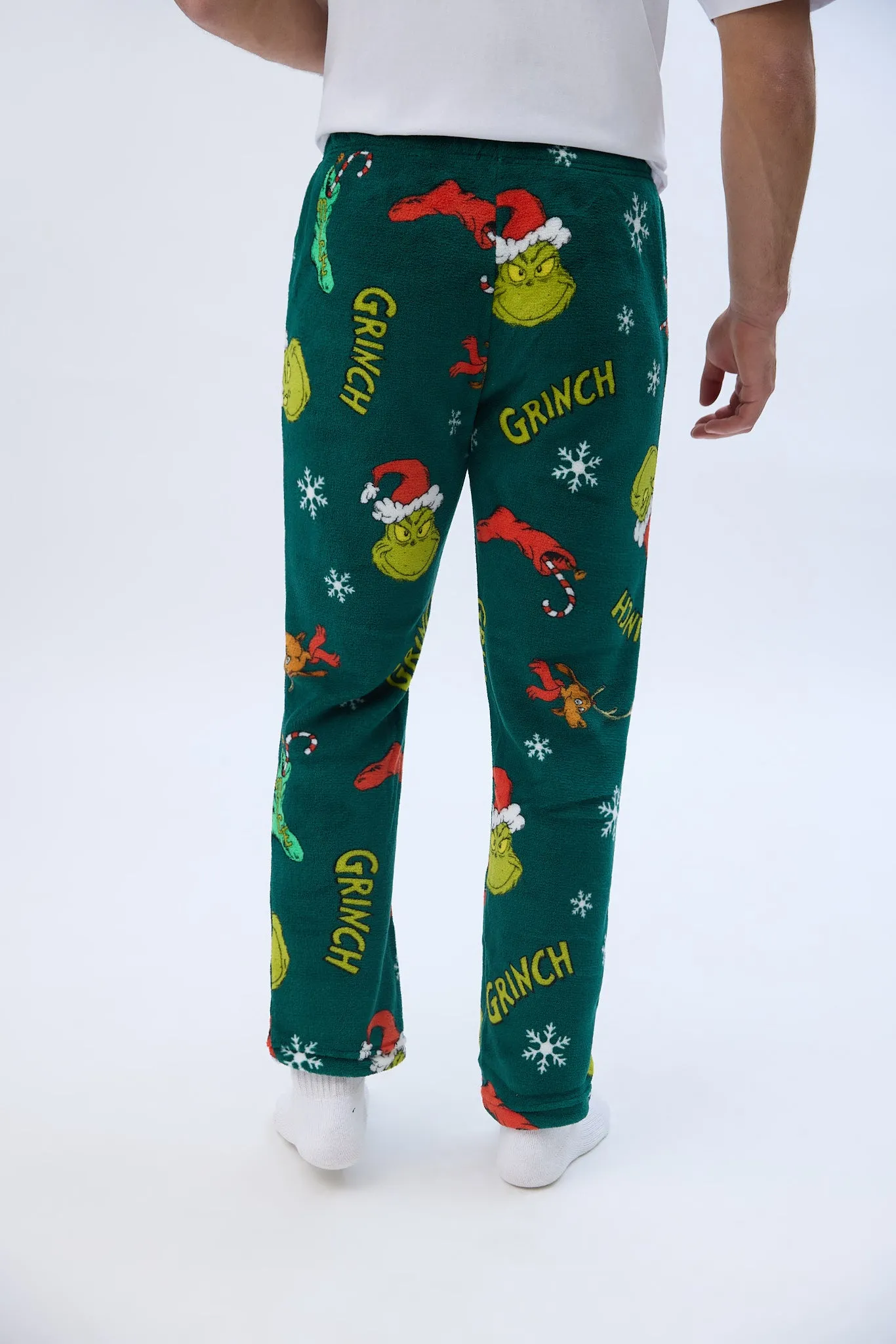 The Grinch Printed Plush Pajama Pants sold by Bluenotes product image thumbnail 3