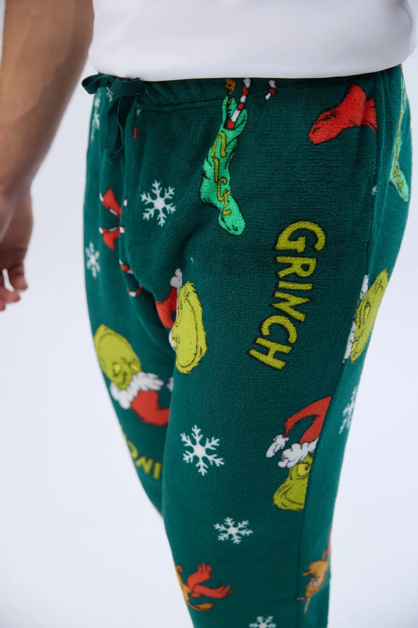 The Grinch Printed Plush Pajama Pants sold by Bluenotes product image thumbnail 2