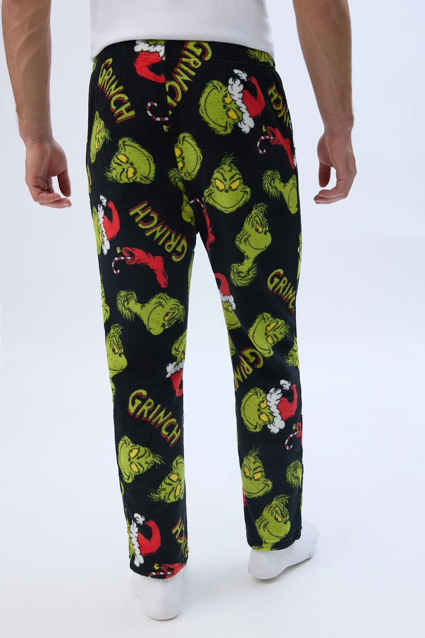 The Grinch Printed Plush Pajama Pants sold by Bluenotes product image thumbnail 3