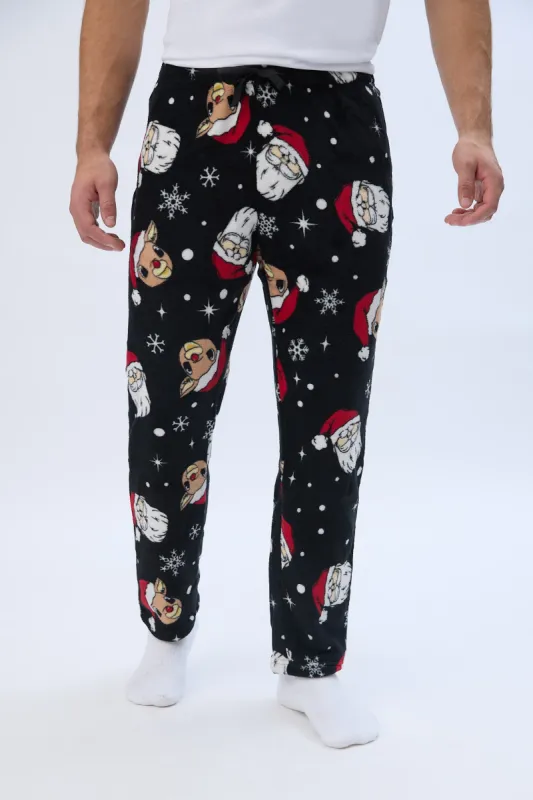 Rudolph Printed Plush Pajama Pants sold by Bluenotes