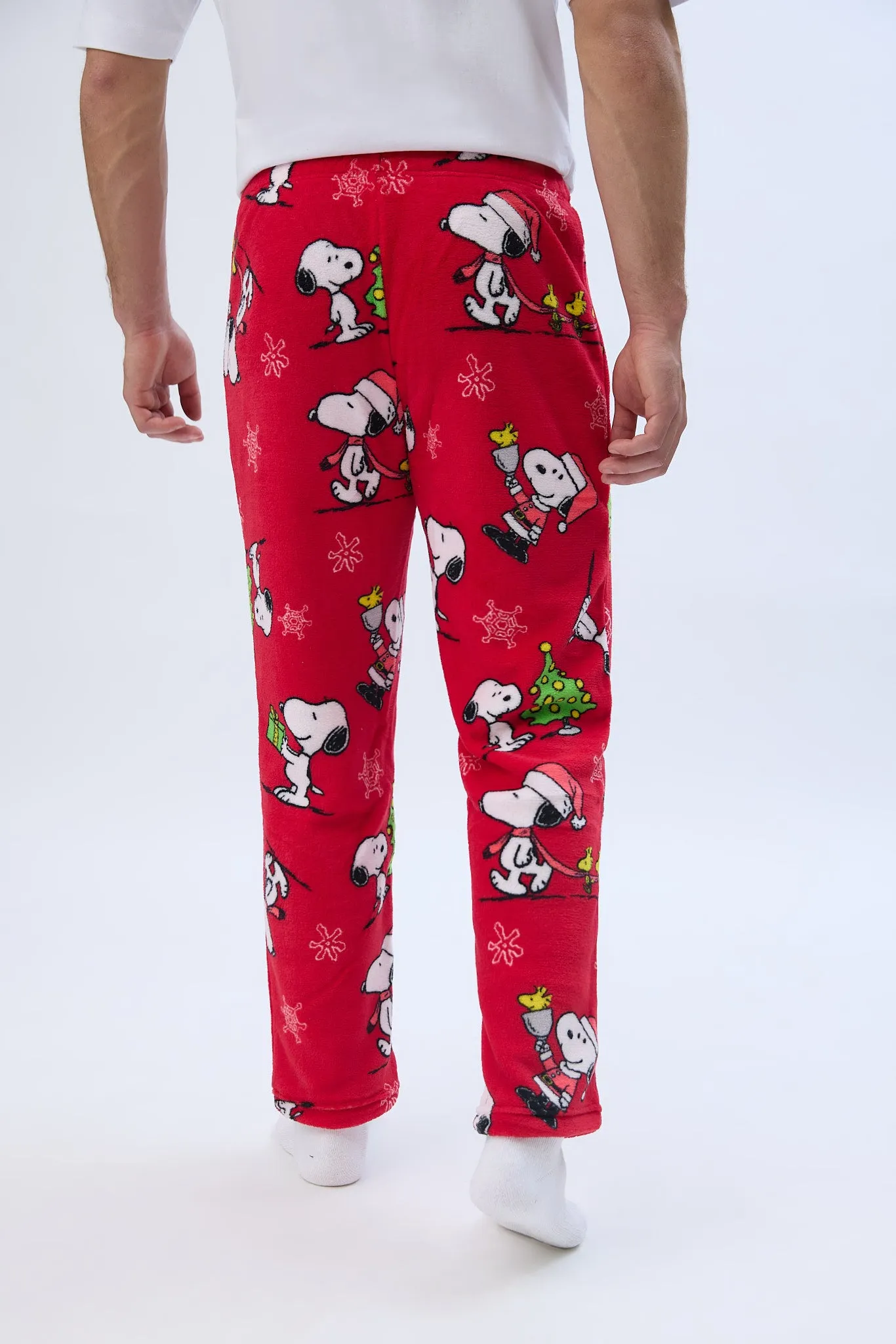 Peanuts Snoopy Printed Plush Pajama Pants sold by Bluenotes product image thumbnail 3