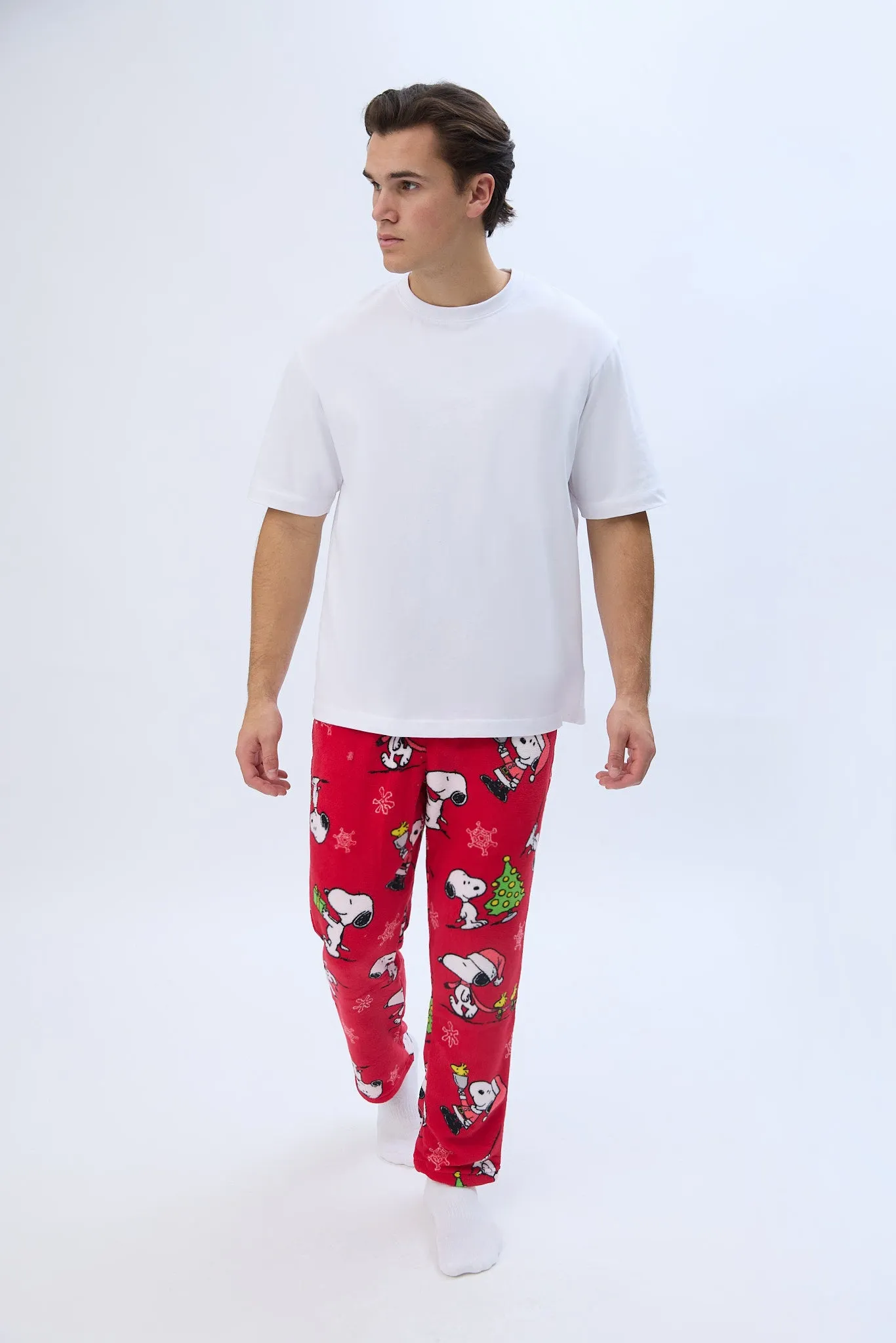 Peanuts Snoopy Printed Plush Pajama Pants sold by Bluenotes product image thumbnail 4