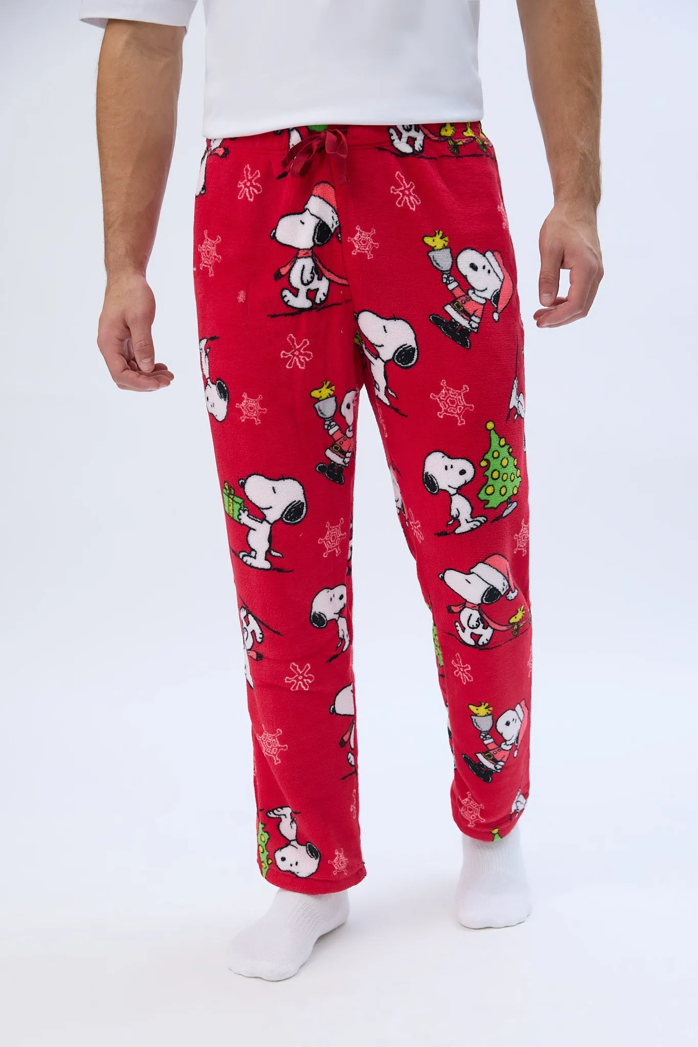 Peanuts Snoopy Printed Plush Pajama Pants sold by Bluenotes