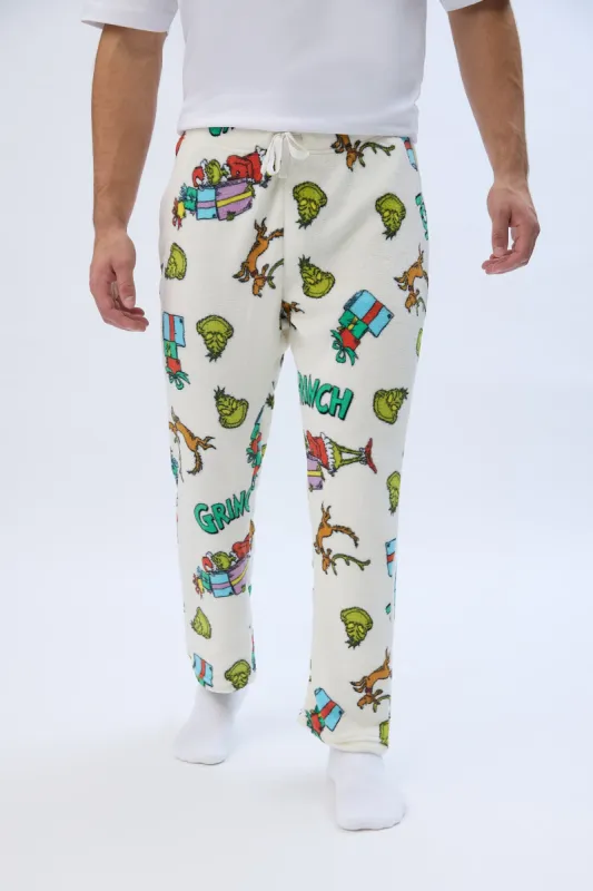 The Grinch Printed Plush Pajama Pants made by Aeropostale