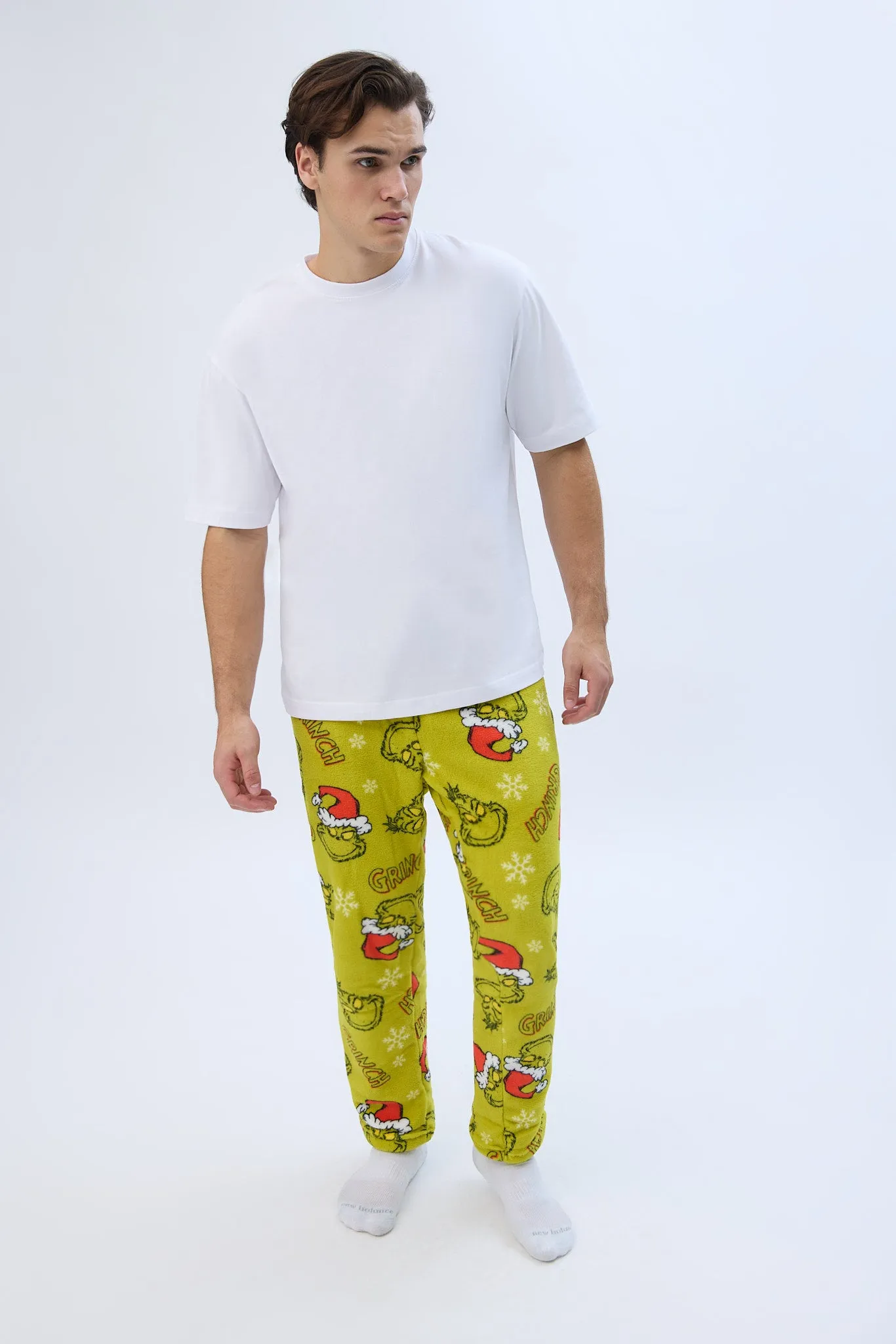 The Grinch Printed Plush Pajama Pants sold by Bluenotes product image thumbnail 4