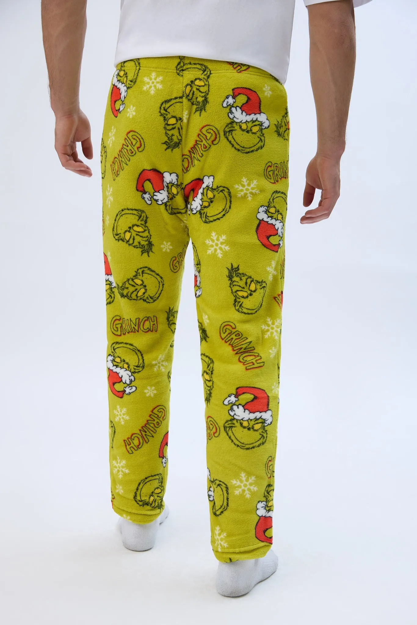 The Grinch Printed Plush Pajama Pants sold by Bluenotes product image thumbnail 3