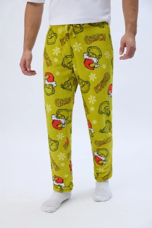 The Grinch Printed Plush Pajama Pants made by Aeropostale