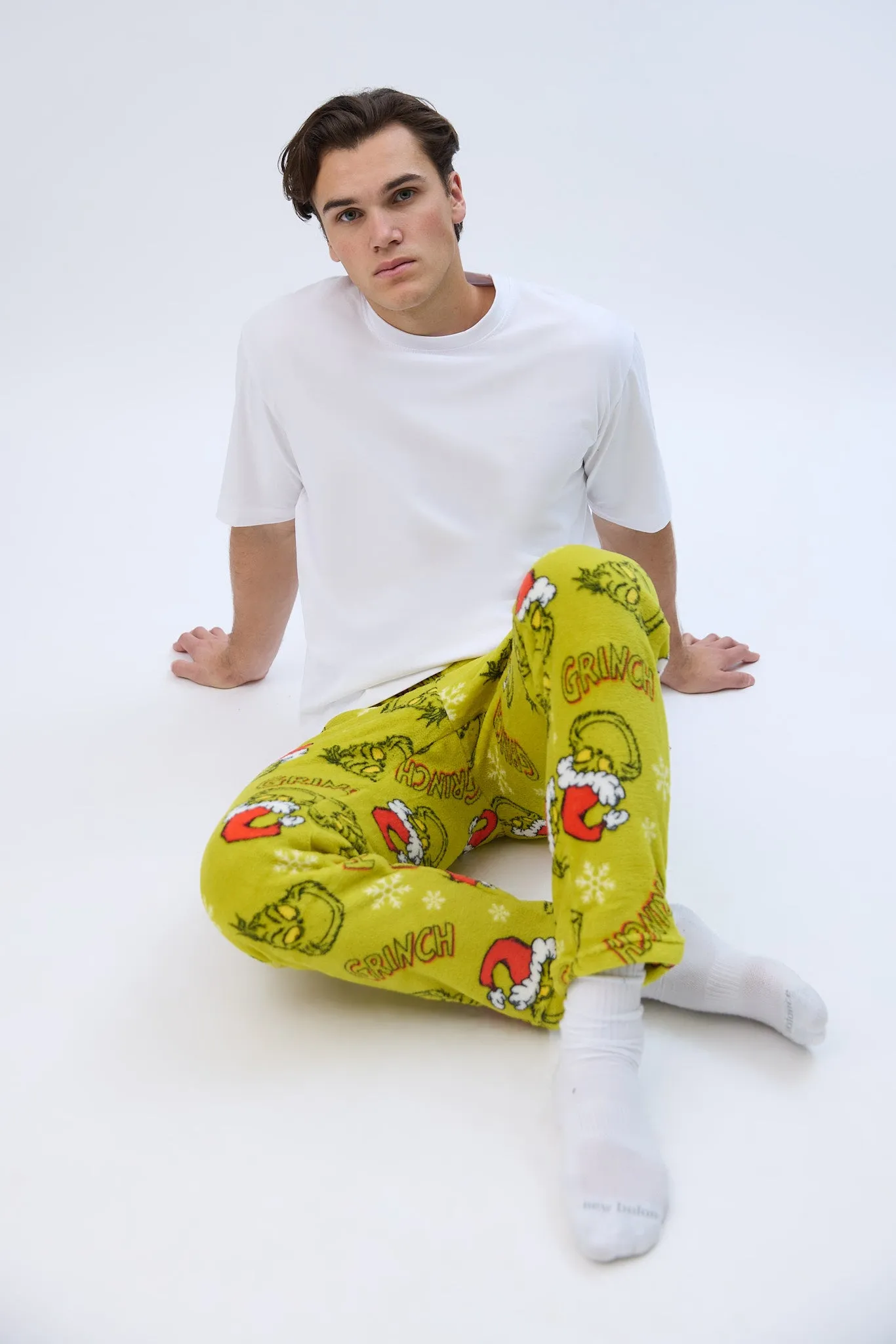 The Grinch Printed Plush Pajama Pants sold by Bluenotes product image thumbnail 5