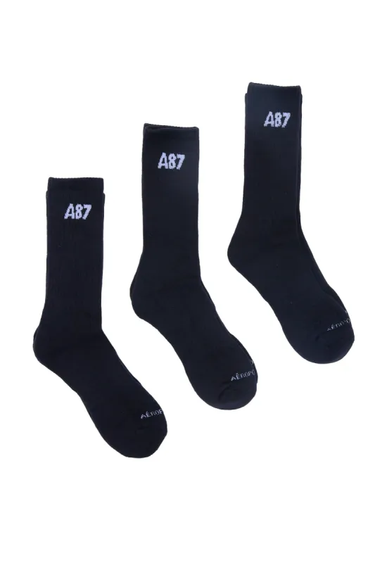 AERO A87 Athletic Crew Socks 3-Pack sold by Bluenotes