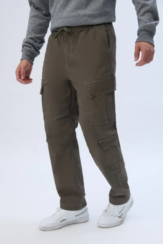 AERO Relaxed Cargo Twill Pants sold by Bluenotes
