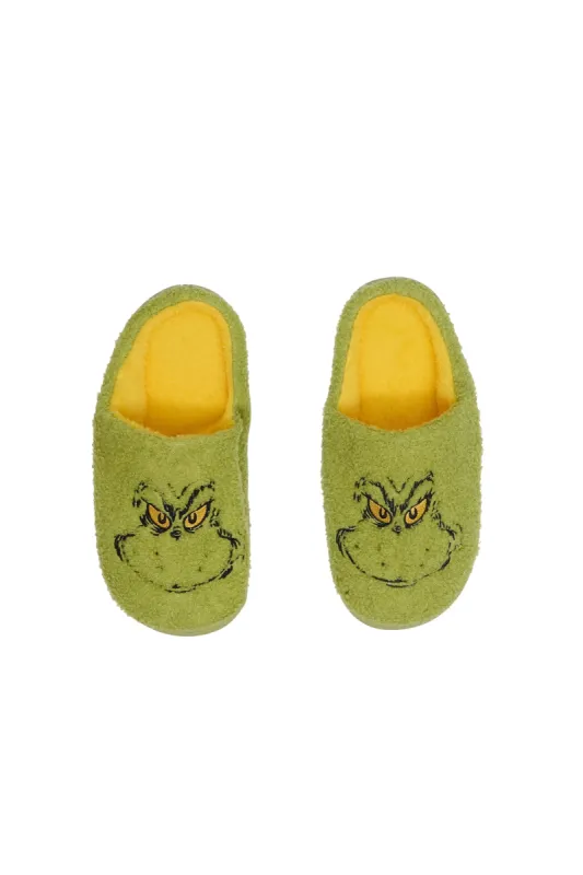 The Grinch Slippers sold by Bluenotes