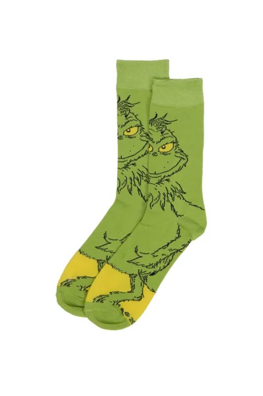 The Grinch Crew Socks sold by Bluenotes