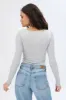 Ribbed Knit Long Sleeve Sweetheart Neckline Bodysuit sold by Bluenotes