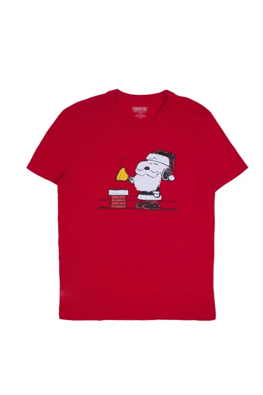 Peanuts Snoopy Santa Graphic Tee sold by Bluenotes