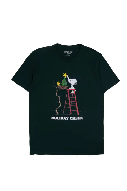 Peanuts Snoopy Holiday Cheer Graphic Tee sold by Bluenotes
