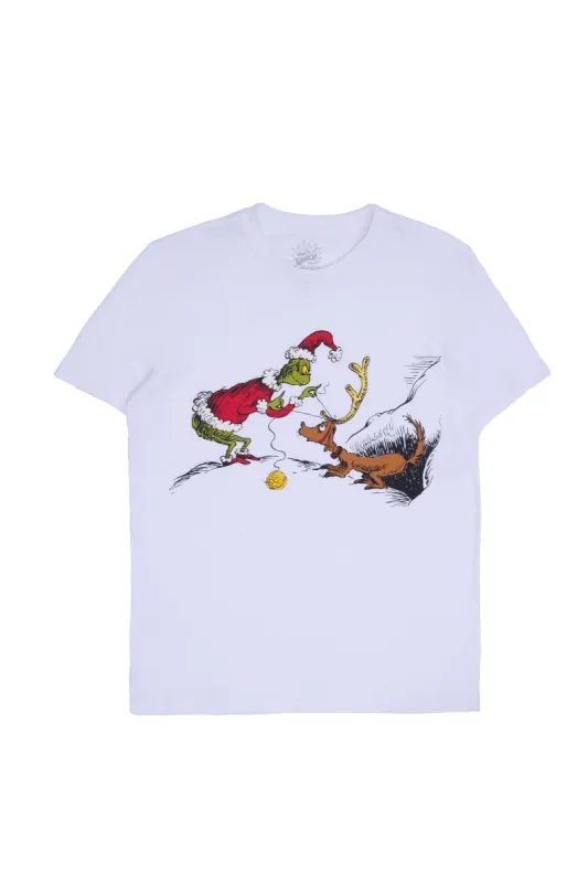 The Grinch And Max Antlers Graphic Tee sold by Bluenotes