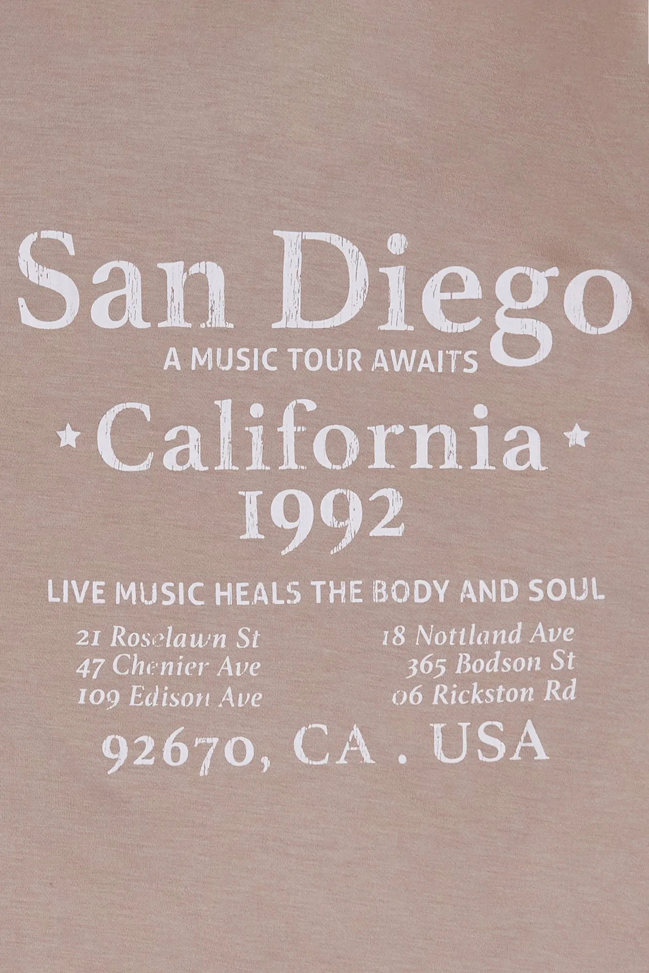 San Diego Graphic Relaxed Tee sold by Bluenotes product image thumbnail 2