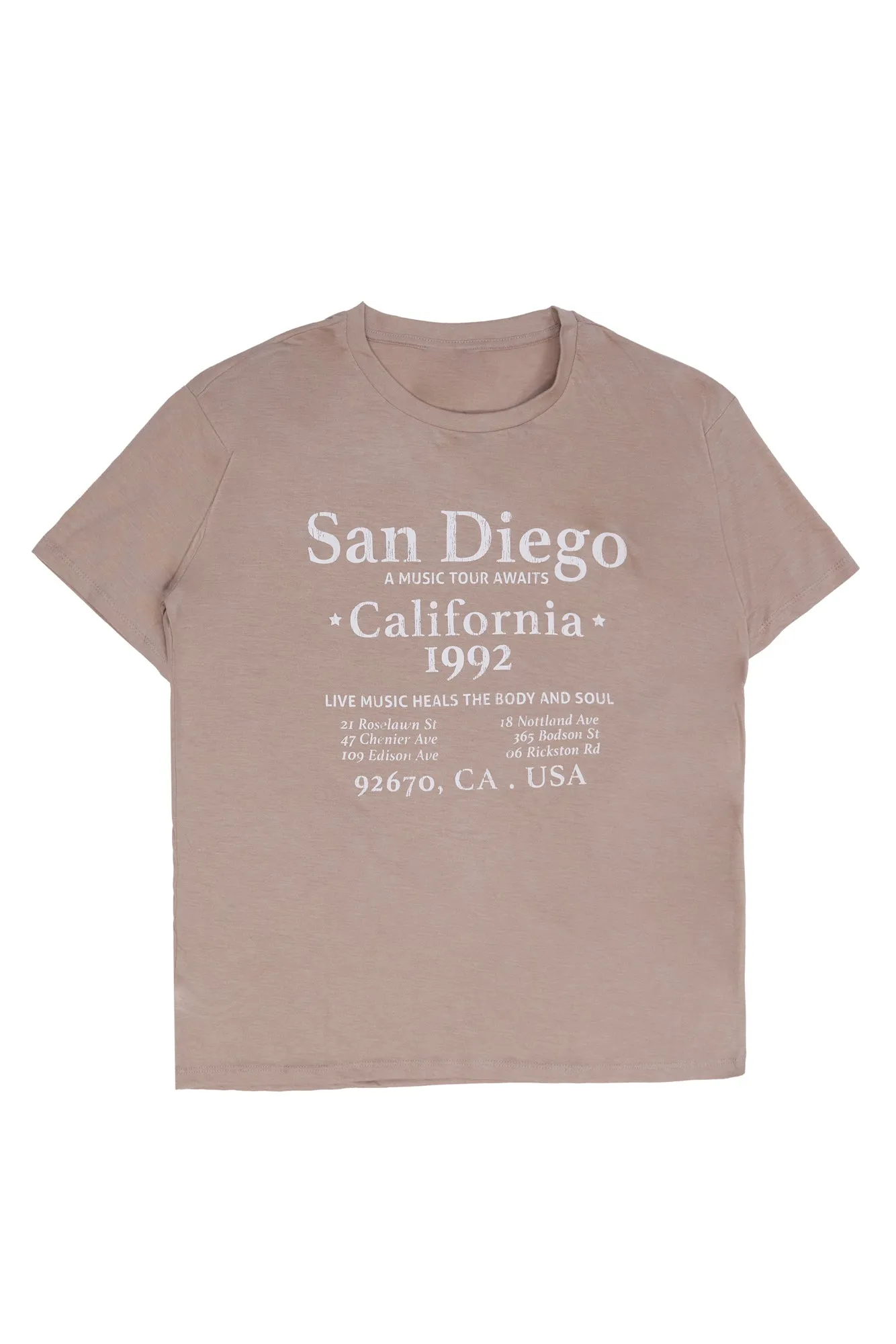 San Diego Graphic Relaxed Tee sold by Bluenotes