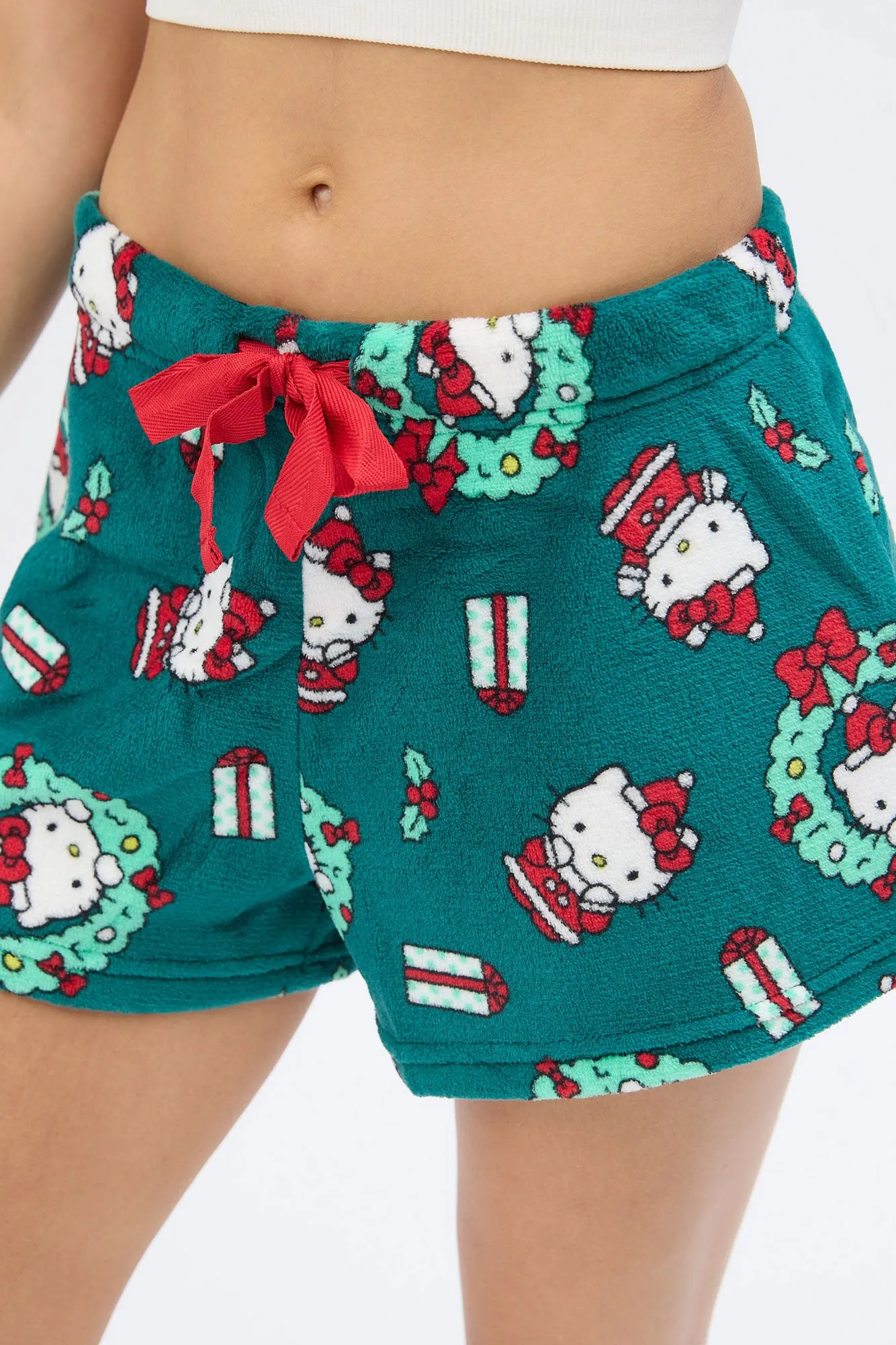 Hello Kitty Wreath Printed Pajama Shorts sold by Bluenotes product image thumbnail 4