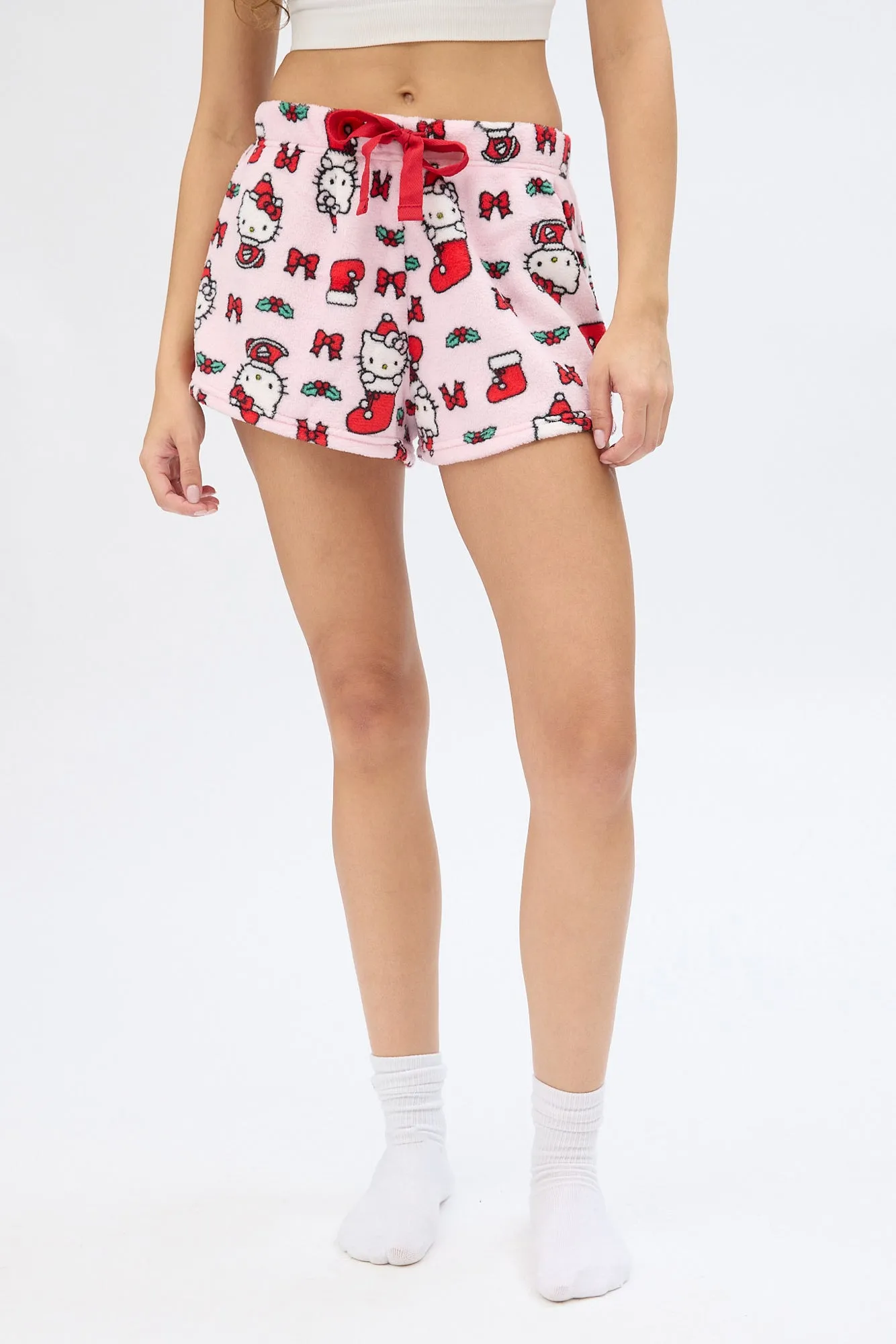 Hello Kitty Stockings Printed Pajama Shorts sold by Bluenotes