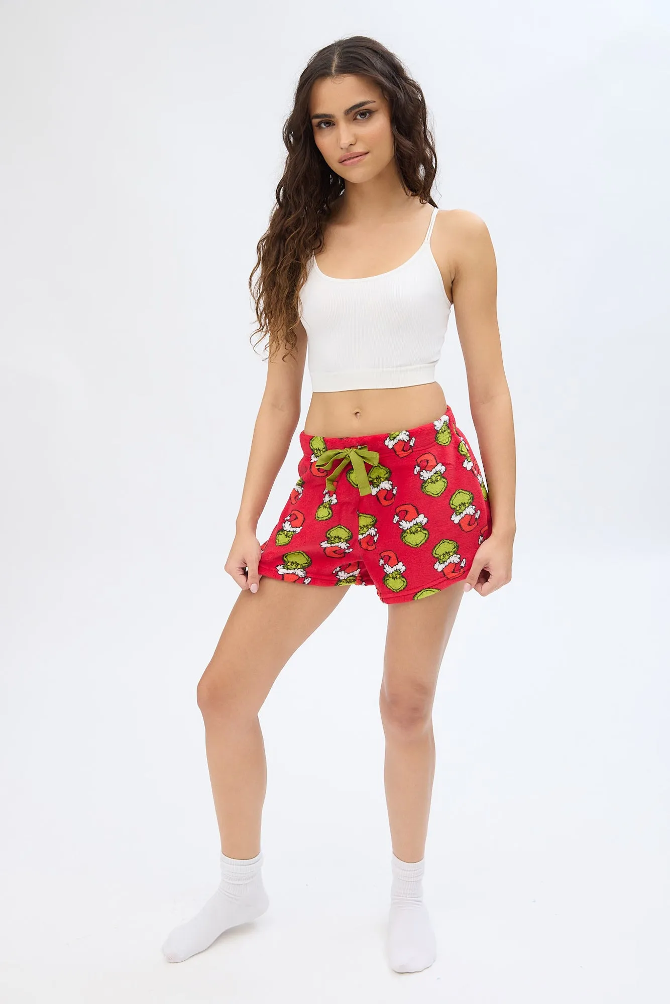 The Grinch Printed Pajama Shorts sold by Bluenotes product image thumbnail 3