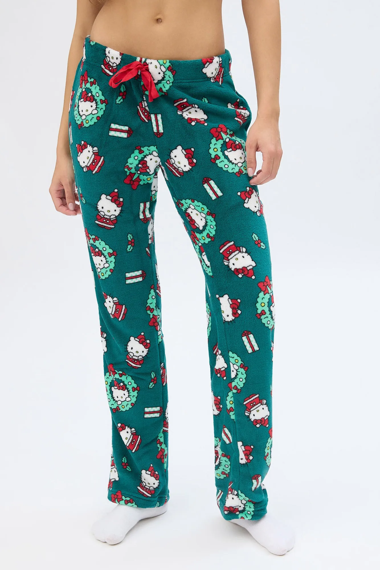 Hello Kitty Wreath Printed Pajama Pants sold by Bluenotes