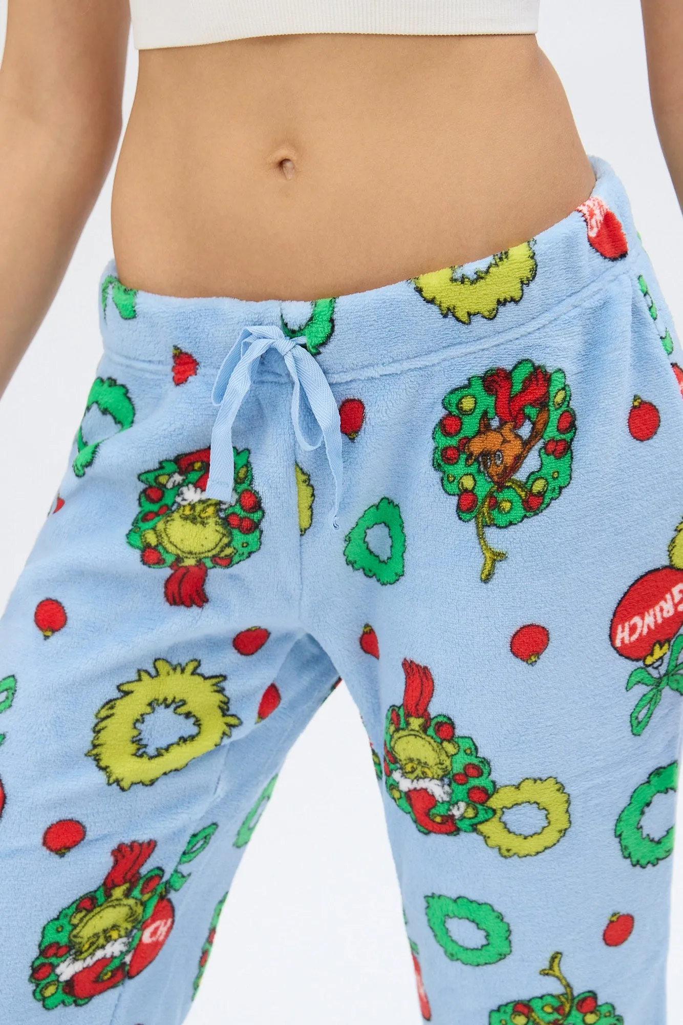 The Grinch Ornaments Printed Pajama Pants sold by Bluenotes product image thumbnail 4