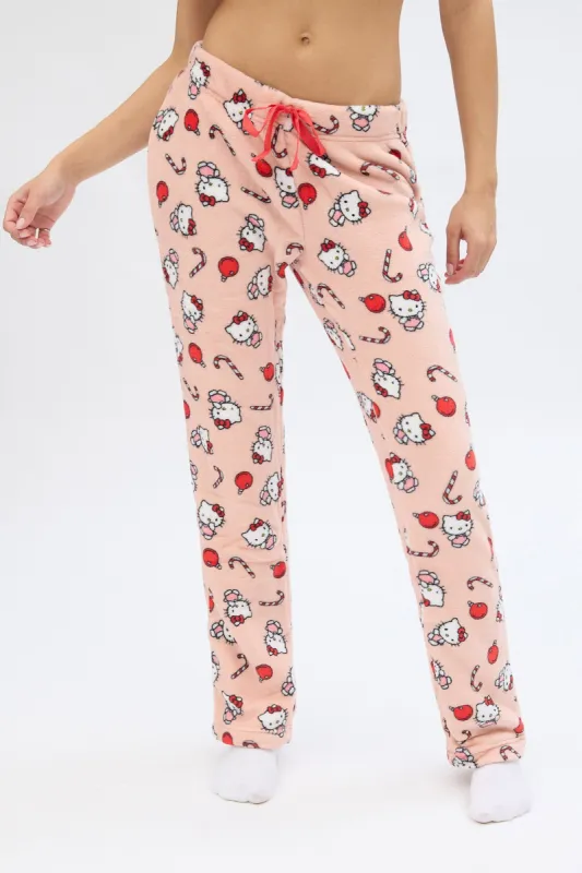 Hello Kitty Ornaments Printed Pajama Pants sold by Bluenotes