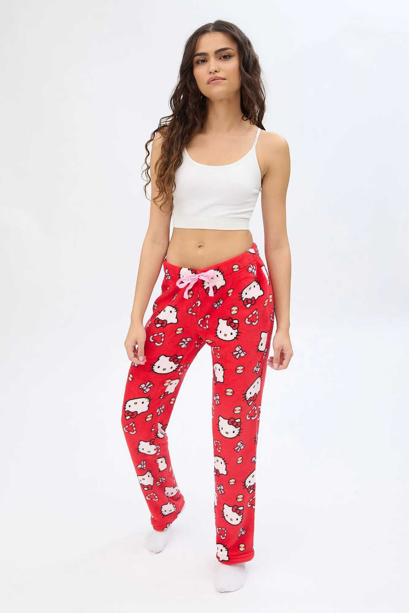 Hello Kitty Candy Cane Printed Pajama Pants sold by Bluenotes product image thumbnail 3