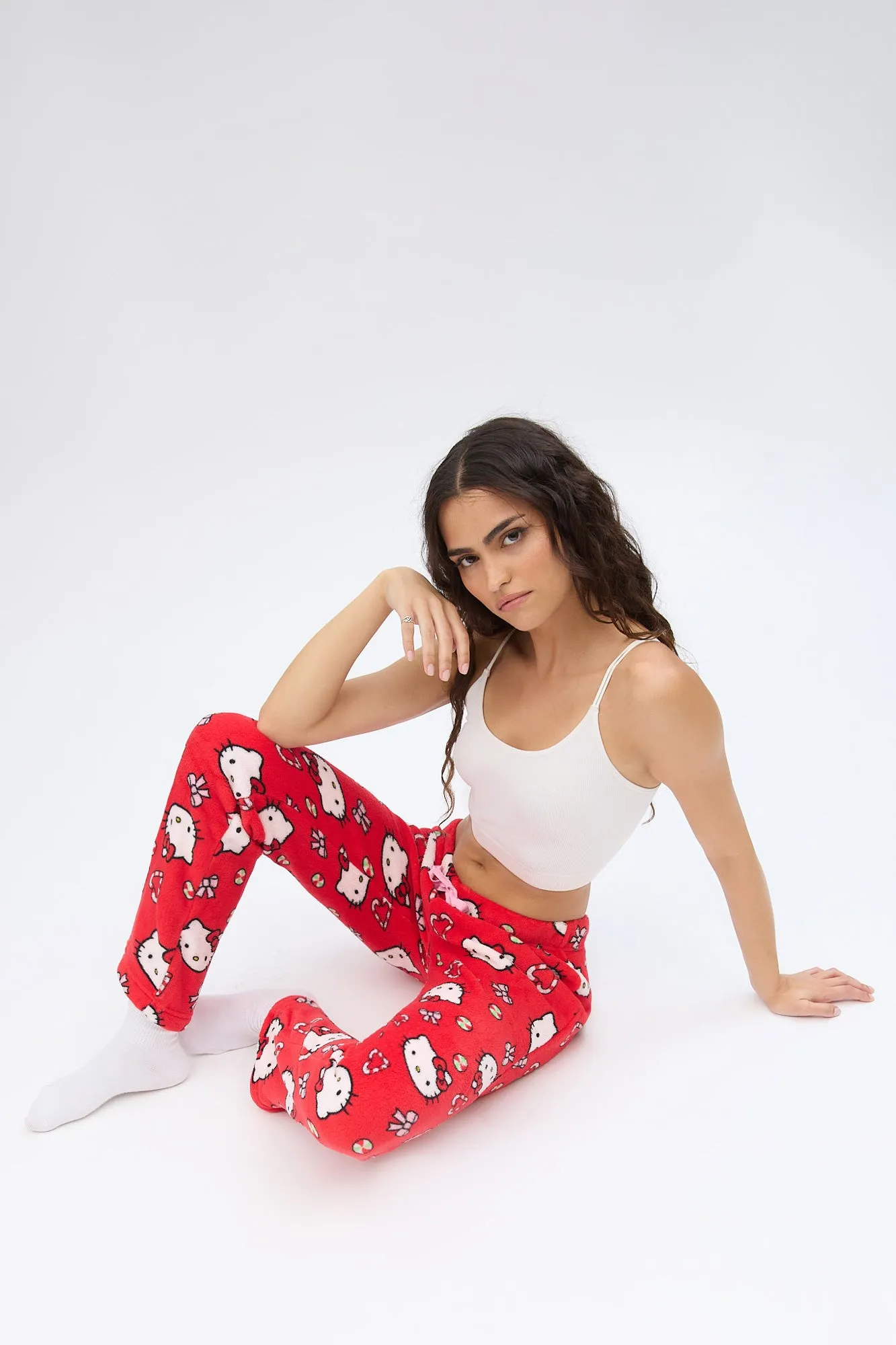 Hello Kitty Candy Cane Printed Pajama Pants sold by Bluenotes product image thumbnail 5
