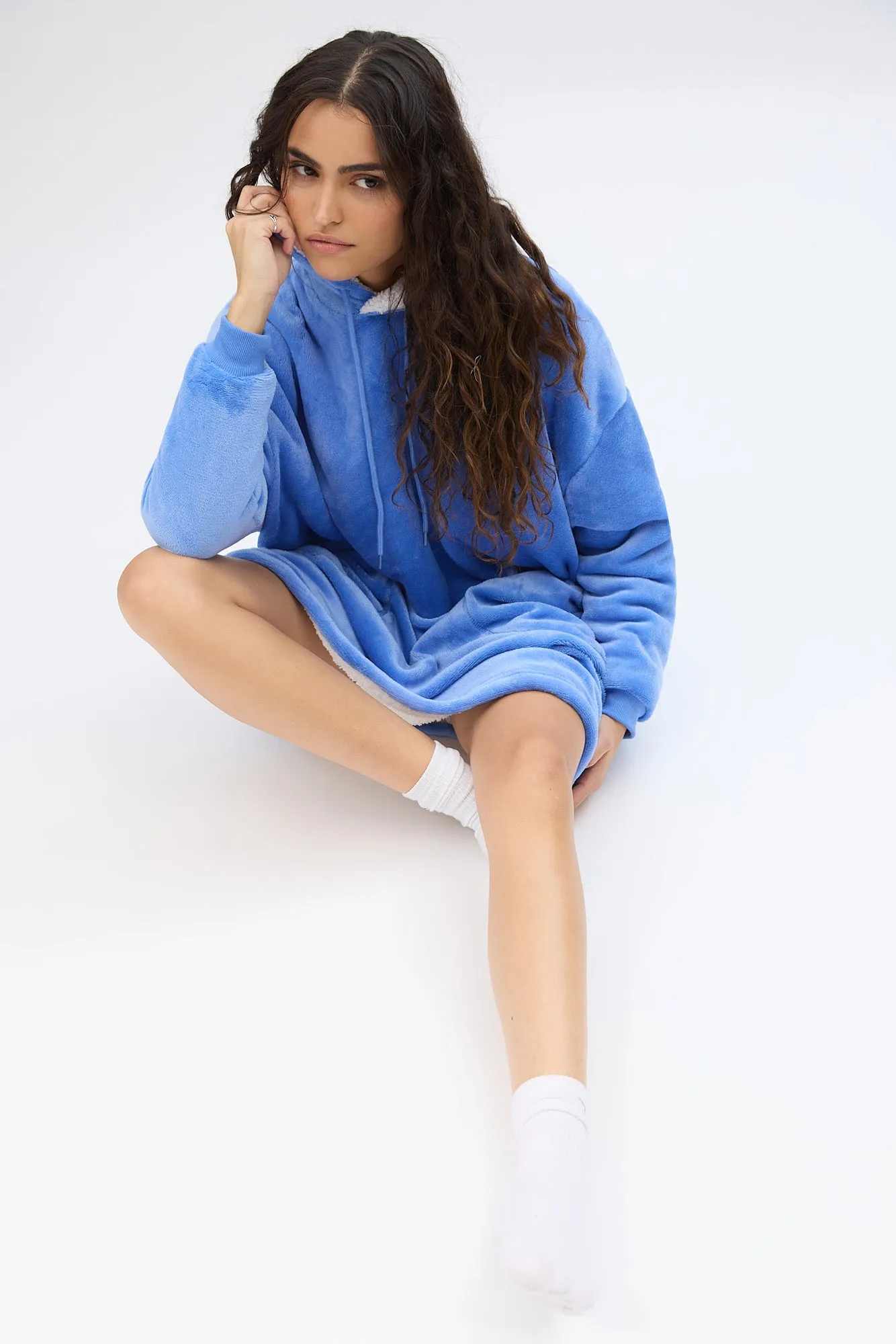 Printed Plush Blanket Hoodie sold by Bluenotes product image thumbnail 5