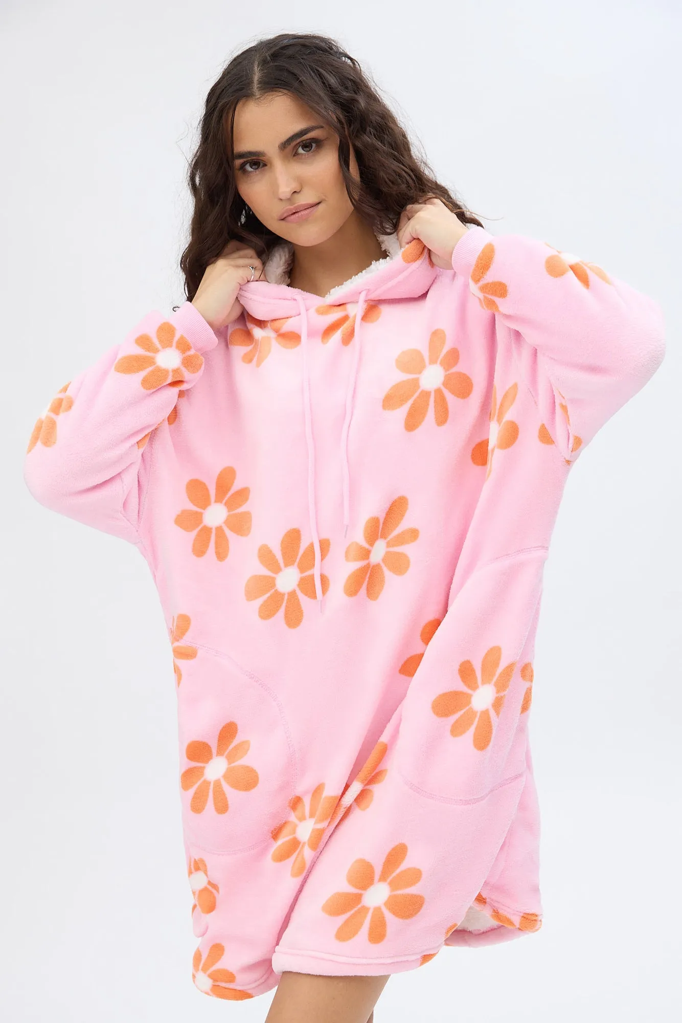 Printed Plush Blanket Hoodie sold by Bluenotes