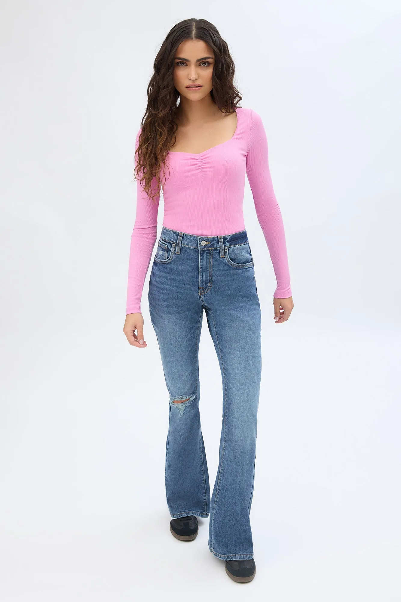 High Rise Flare Jeans sold by Bluenotes product image thumbnail 3