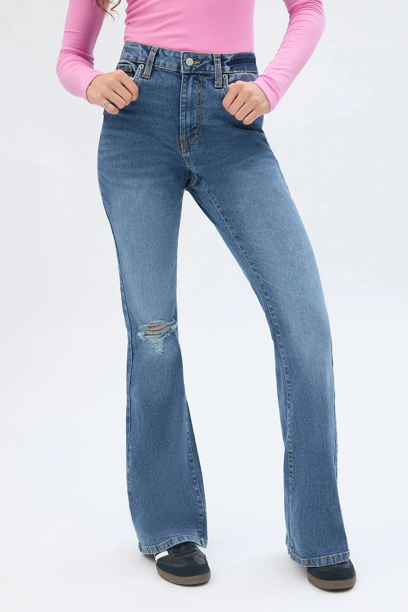 High Rise Flare Jeans sold by Bluenotes