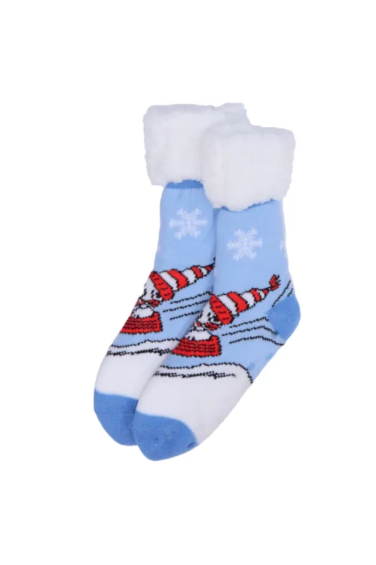 Peanuts Snoopy Sherpa-Lined Reading Socks sold by Bluenotes