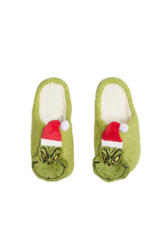 The Grinch Slippers sold by Bluenotes