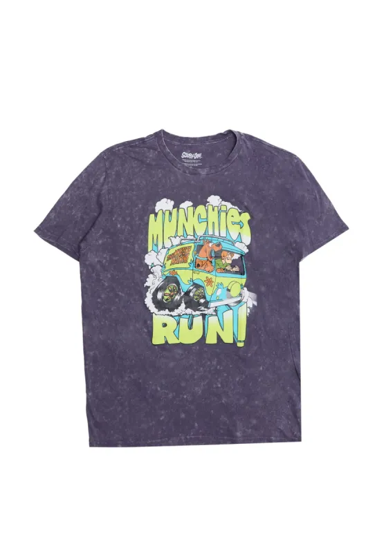 Scooby-Doo Munchies Run Graphic Acid Wash Tee sold by Bluenotes