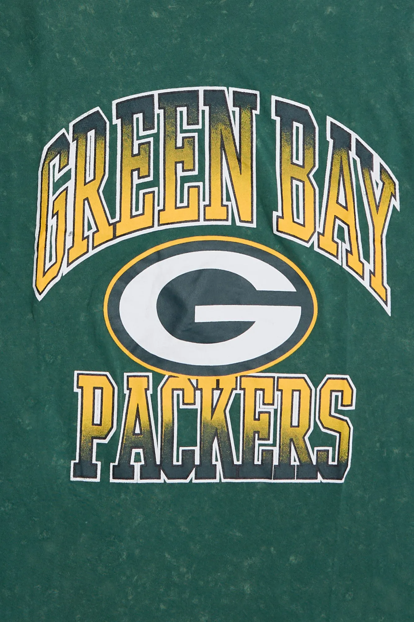 Green Bay Packers Graphic Acid Wash Tee sold by Bluenotes product image thumbnail 2