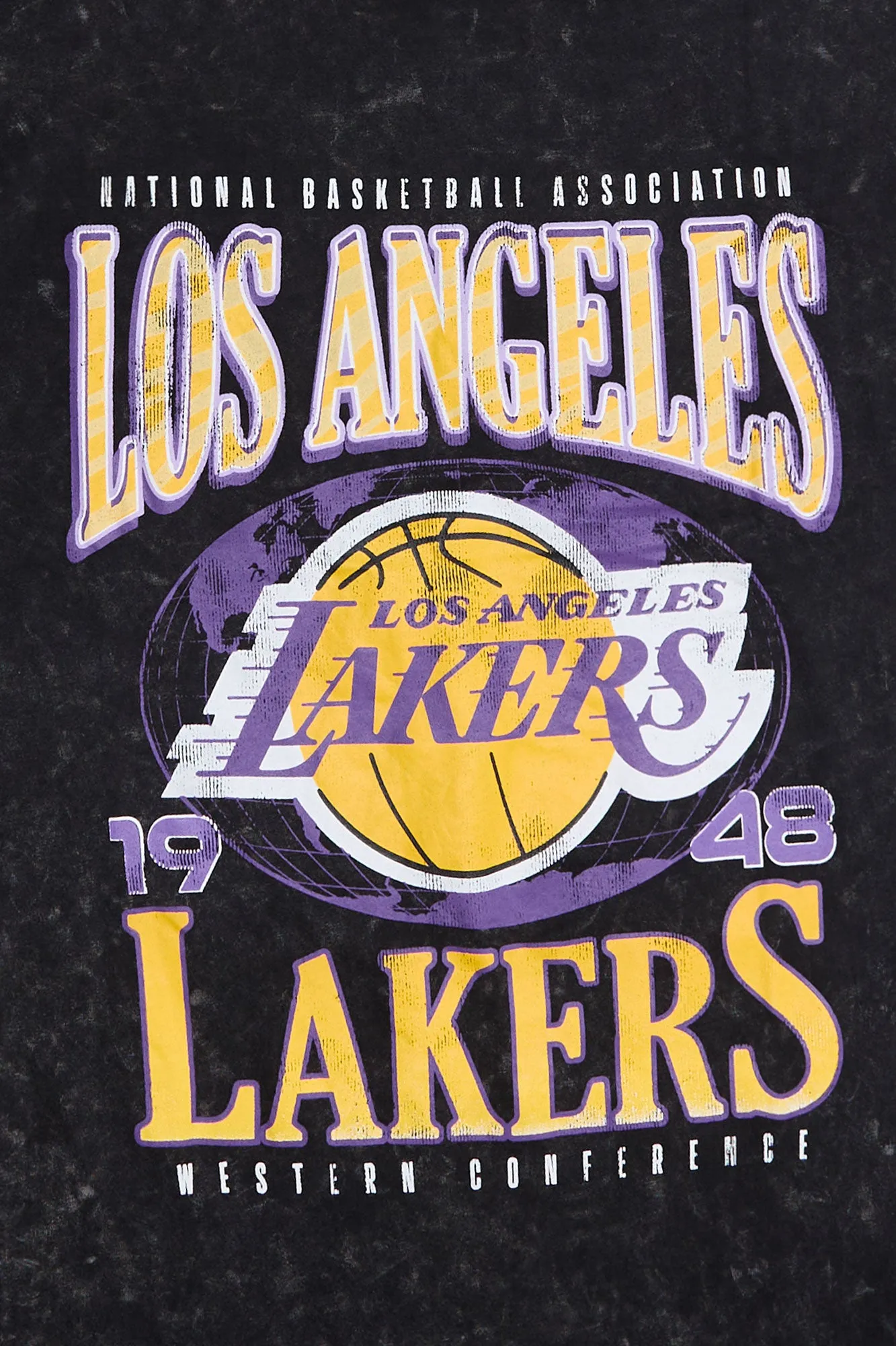Los Angeles Lakers Graphic Acid Wash Tee sold by Bluenotes product image thumbnail 2