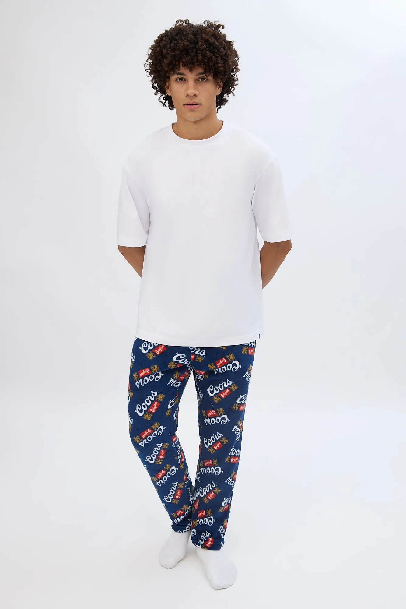 Coors Printed Plush Pajama Pants sold by Bluenotes product image thumbnail 4