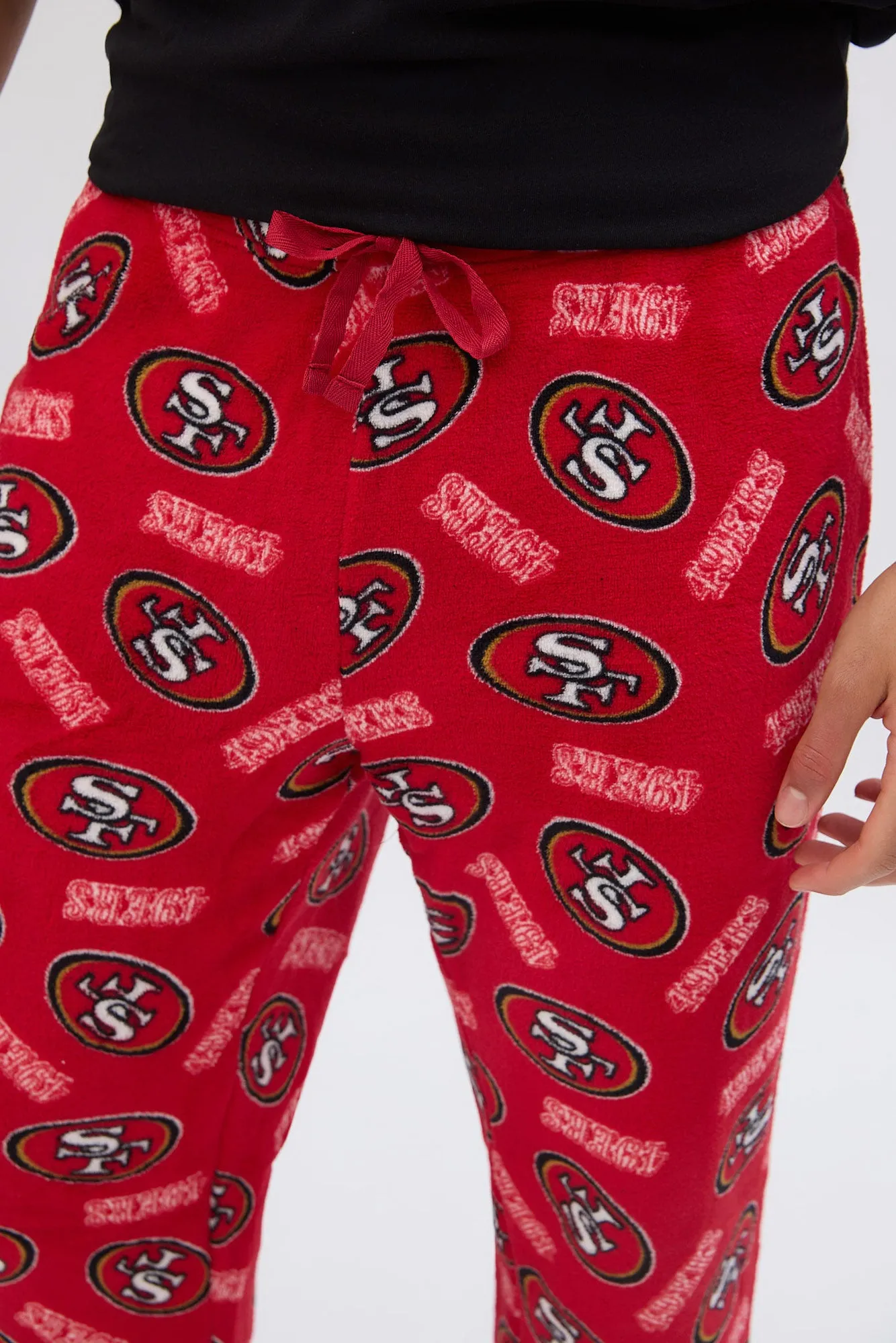San Francisco 49ers Graphic Pajama Tee And Plush Pants Set sold by Bluenotes product image thumbnail 3